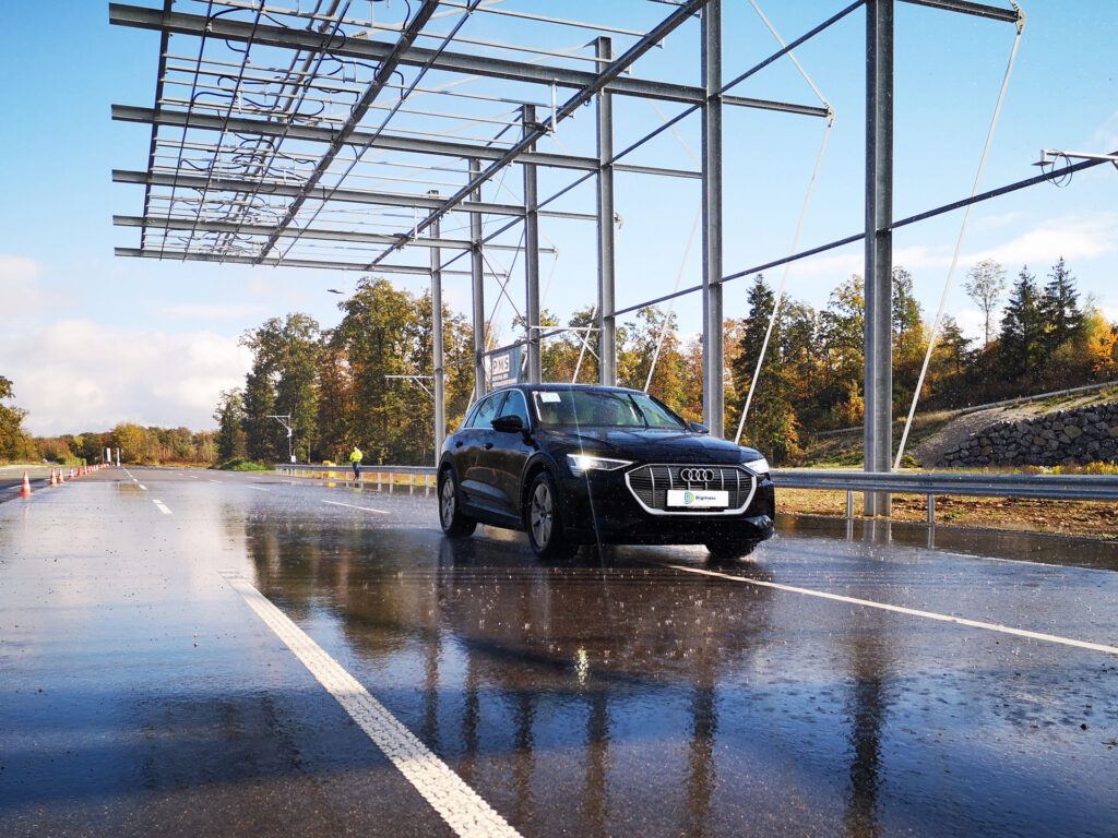 Regentests automatisiertes Fahren - Teststrecke Österreich